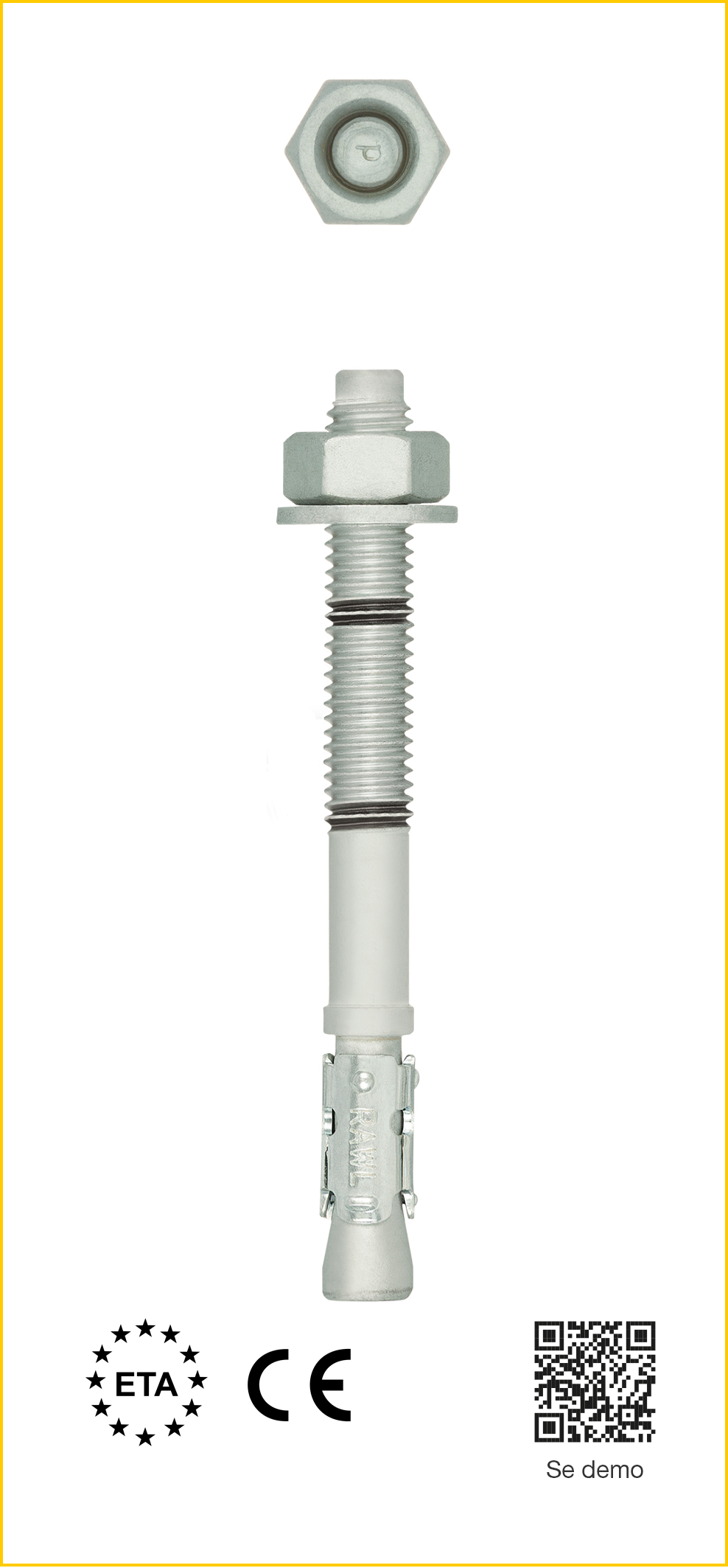 EKSPANSJONSBOLT RAWLPLUG R-HPTII-ZF ZINC FLAKE, Option 1